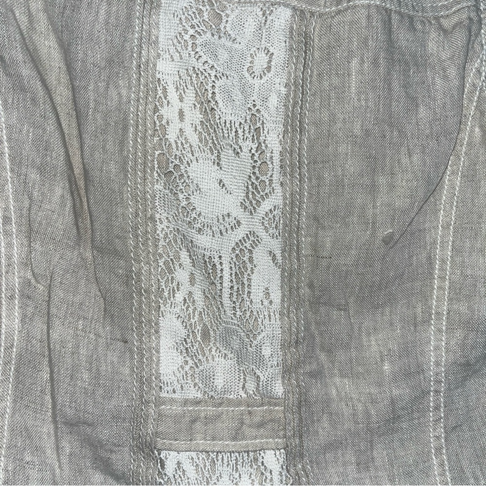 Coldwater Creek Light Tan Buttoned Tank Top - Picture 6 of 9